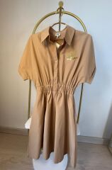 Açık Kahverengi Elbise