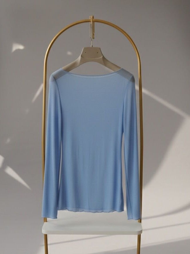 Bebe Mavisi Yumoş Bluz