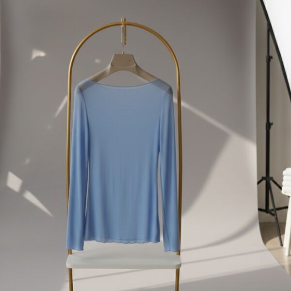 Bebe Mavisi Yumoş Bluz