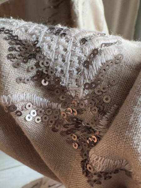 Kadın Bej İşlemeli Oversize Gömlek