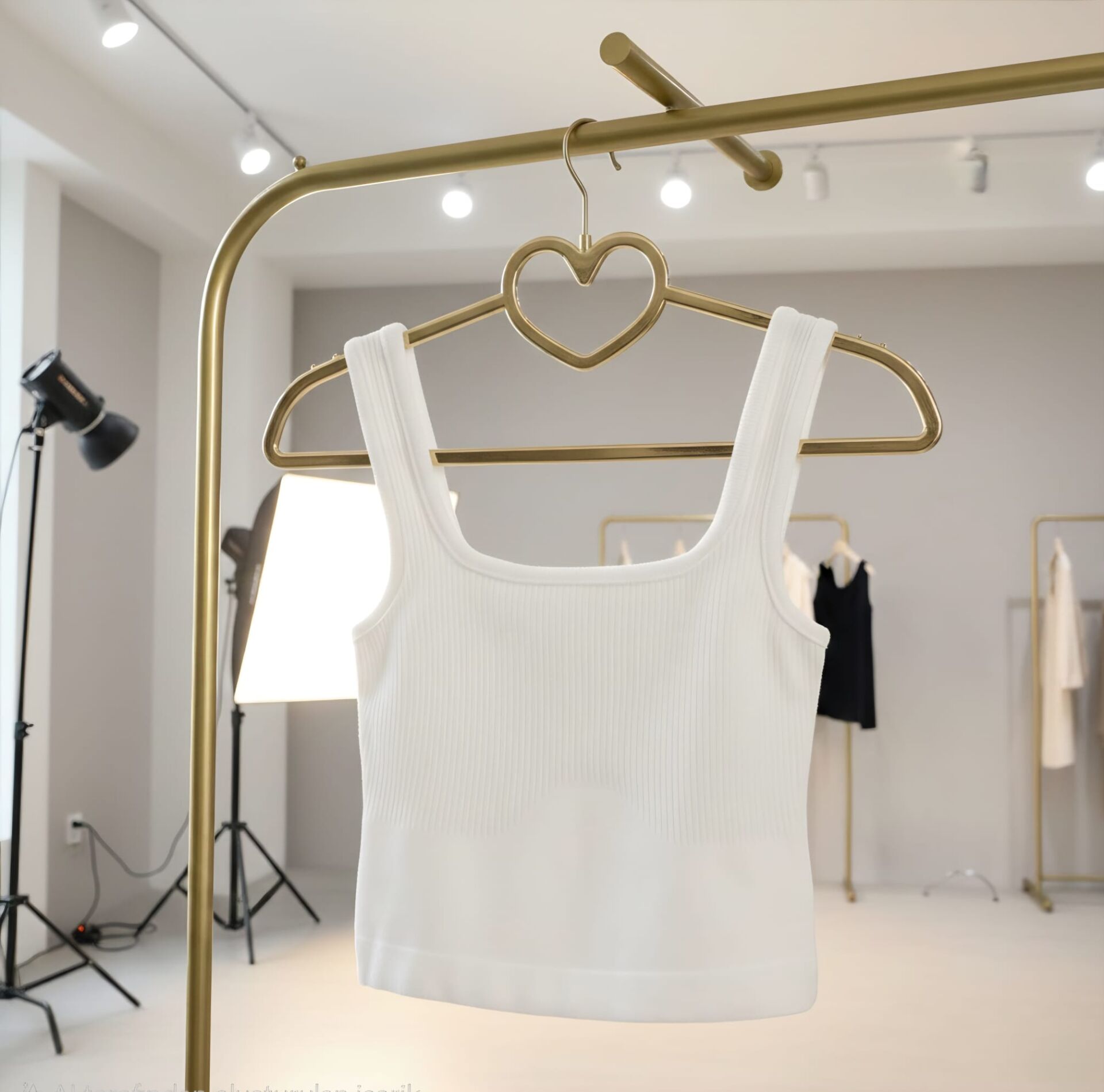 Beyaz Triko Crop Atlet