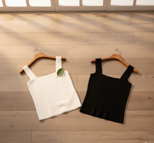 Siyah Kare Yaka Triko Atlet