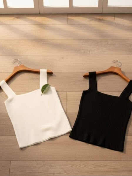 Siyah Kare Yaka Triko Atlet