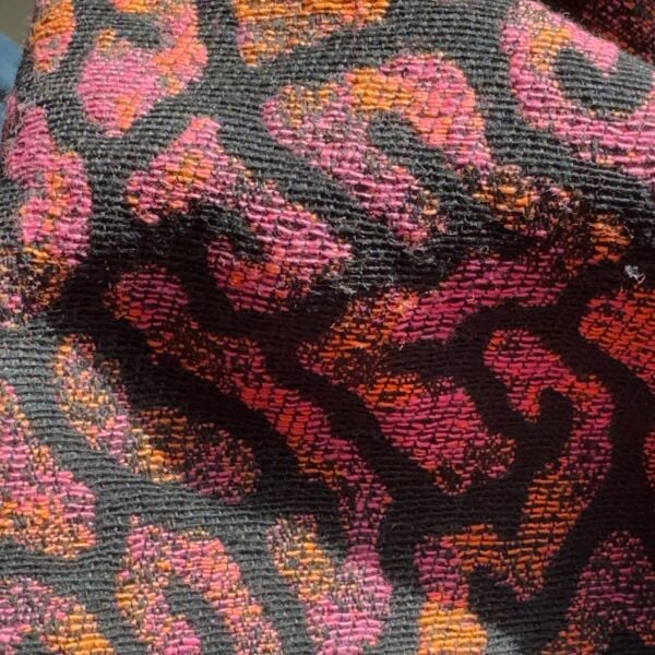 Bordo Desenli Kadın Ceket