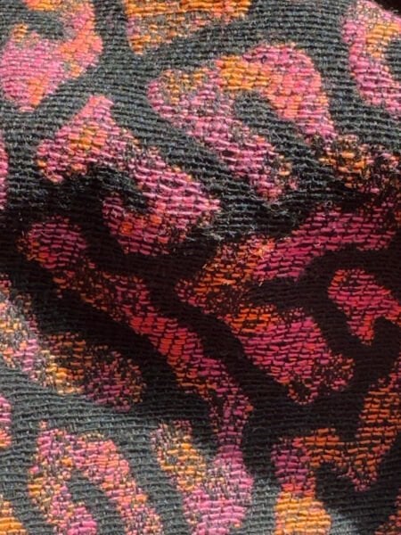 Bordo Desenli Kadın Ceket